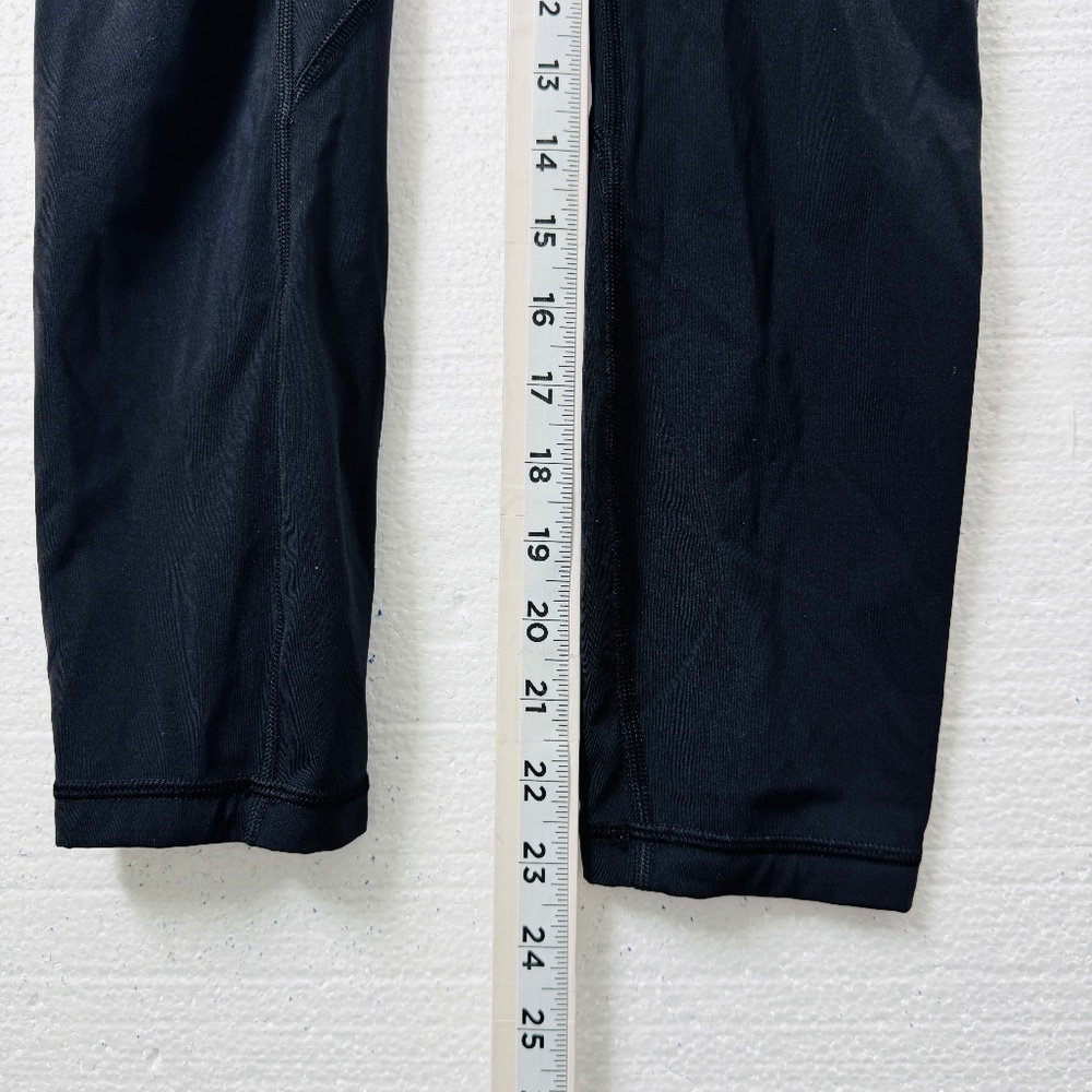 Lululemon Time To Sweat Crop 23'' Leggings 4 Black Performance Activewear Yoga - Picture 9 of 10